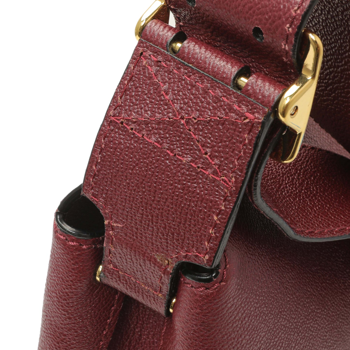 Exclusive Burberry Burgundy Grained Calfskin Small Helmsley Crossbody — Alternate View 13