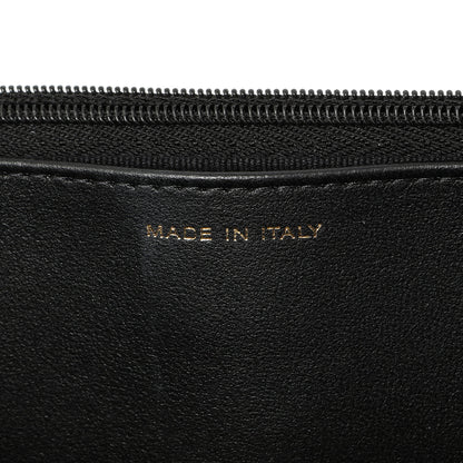 Exclusive Chanel Black Quilted Lambskin Crystal Top Handle Wallet on Chain WOC — Lifestyle View