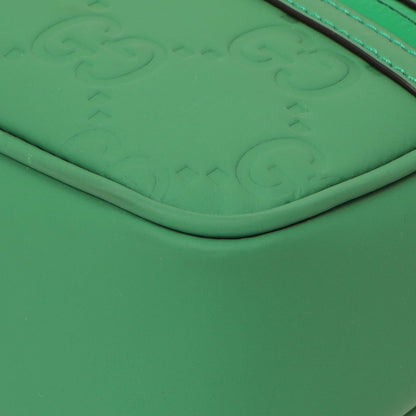 Exclusive Gucci Green Rubber Effect Monogram GG Crossbody Bag — Lifestyle View