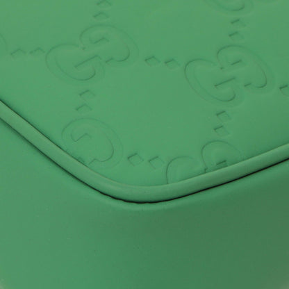 Exclusive Gucci Green Rubber Effect Monogram GG Crossbody Bag — Alternate View 7