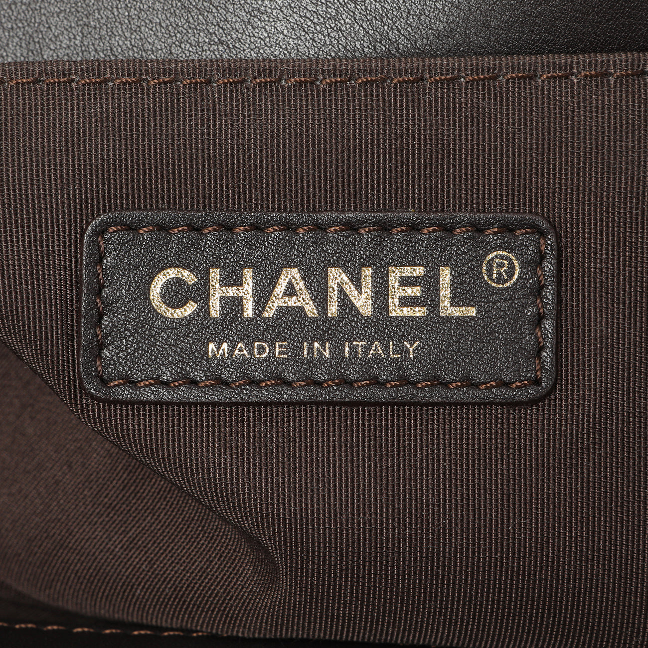 Exclusive Chanel Dark Brown Quilted Calfskin Medium Boy Bag — Alternate View 10