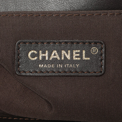 Exclusive Chanel Dark Brown Quilted Calfskin Medium Boy Bag — Alternate View 10