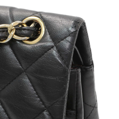 Exclusive Chanel Black Lambskin Quilted Jumbo Double Flap — Alternate View 11