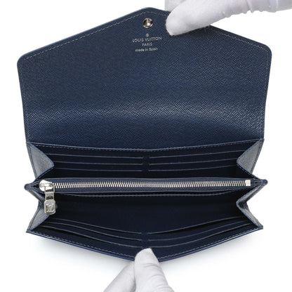 Exclusive Louis Vuitton Blue Epi Sarah Wallet — Alternate View 12