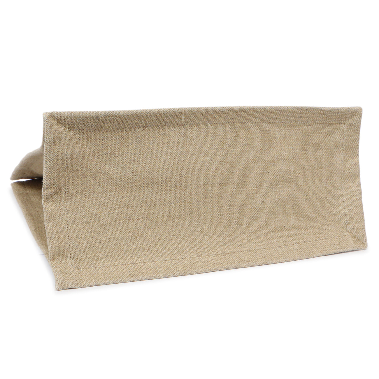 Exclusive Saint Laurent Linen Rive Gauche North South Tote — Back View