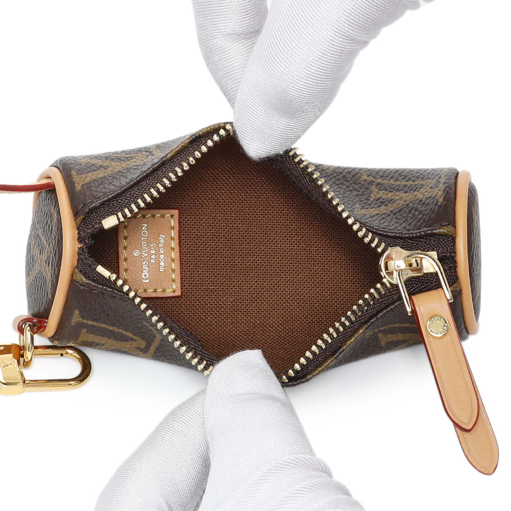 Exclusive Louis Vuitton Monogram Micro Papillon Bag Charm — Top View