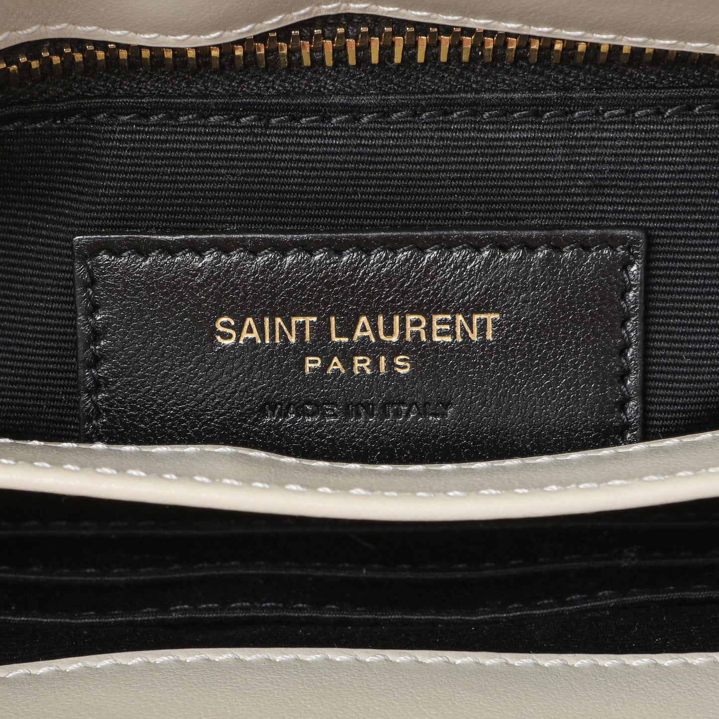 Exclusive Saint Laurent Crema Calfskin Monogram Toy Loulou Crossbody — Alternate View 9