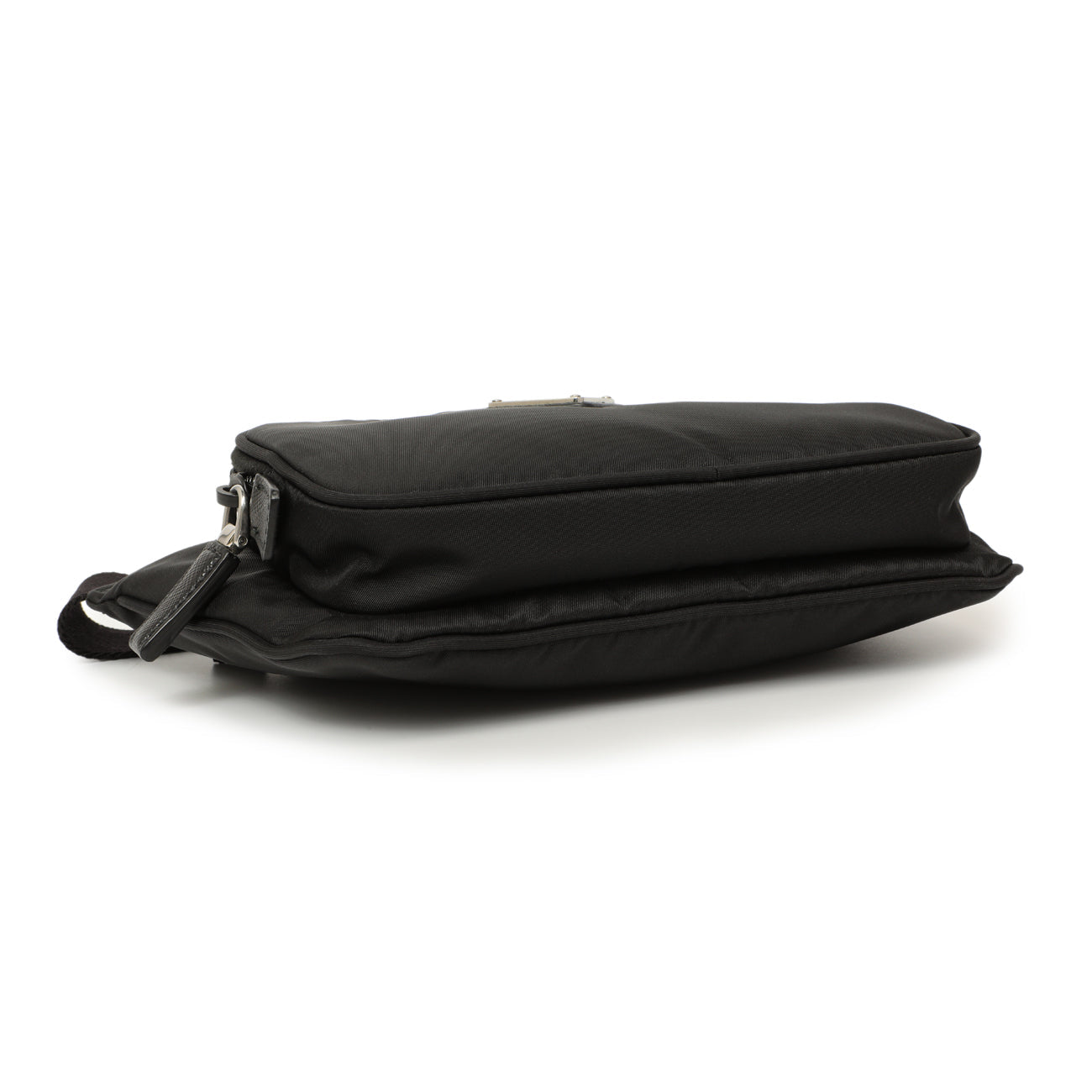 Exclusive Prada Black Re-Nylon Belt Bag — Side View