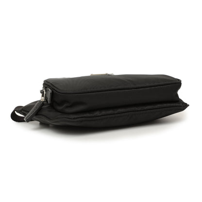 Exclusive Prada Black Re-Nylon Belt Bag — Side View