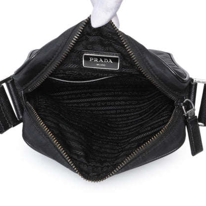 Exclusive Prada Black Re-Nylon Messenger Bag — Alternate View 8