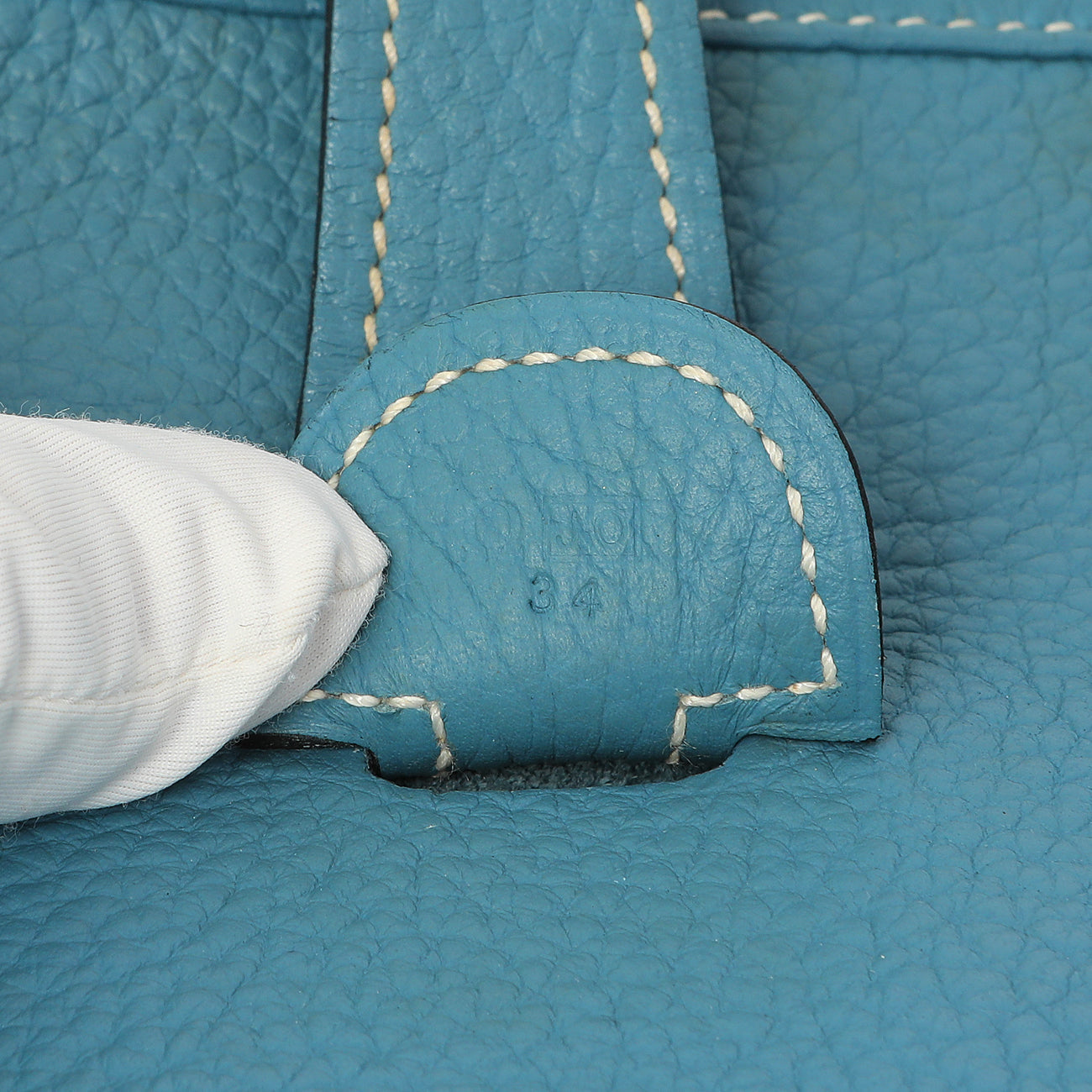 Exclusive Hermes Blue Jean Clemence Evelyne III GM — Alternate View 10