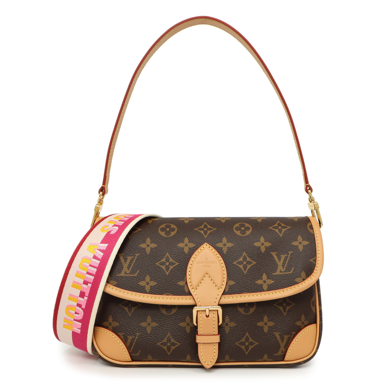 Exclusive Louis Vuitton Fuchsia Monogram Diane — Front View