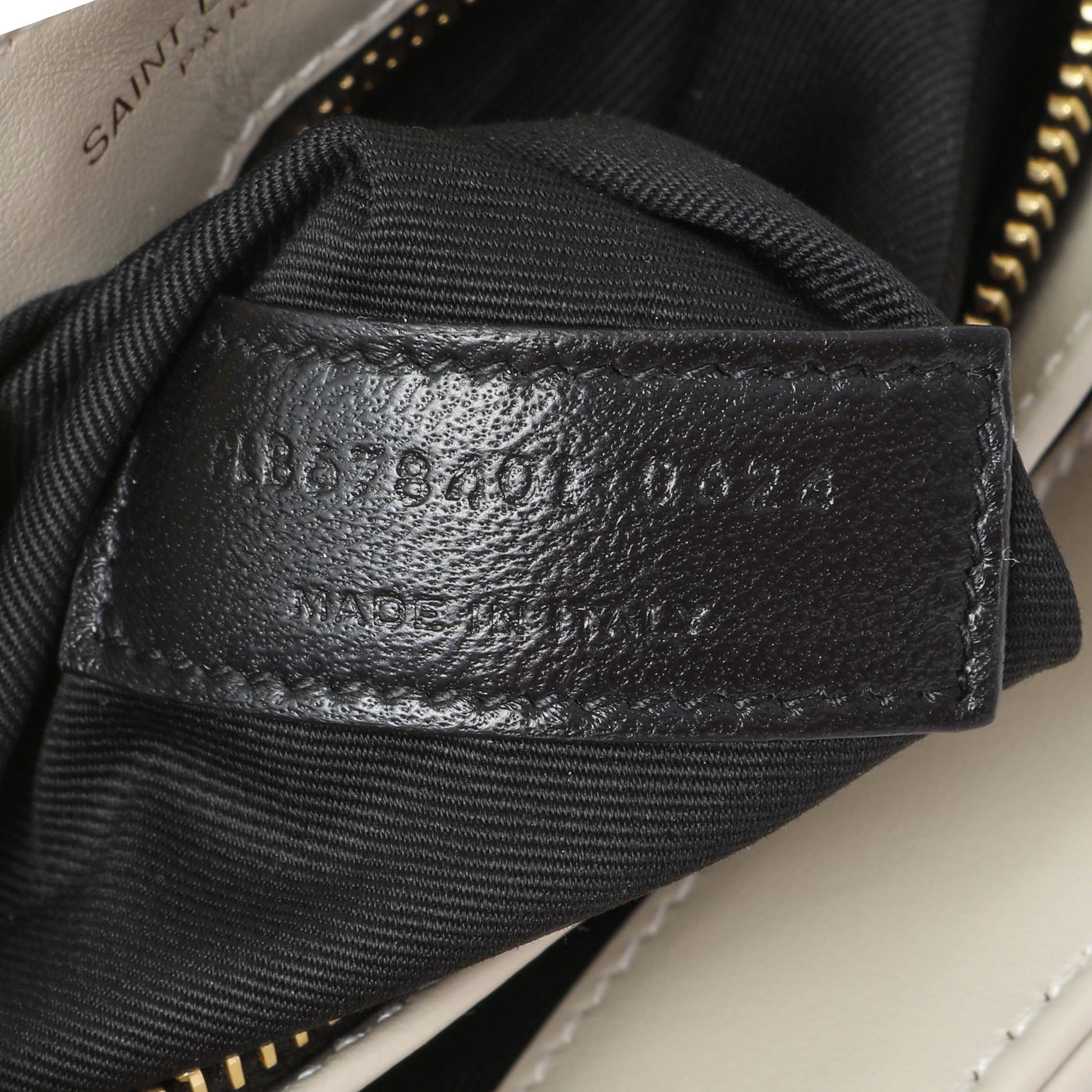 Exclusive Saint Laurent Crema Calfskin Monogram Toy Loulou Crossbody — Alternate View 10