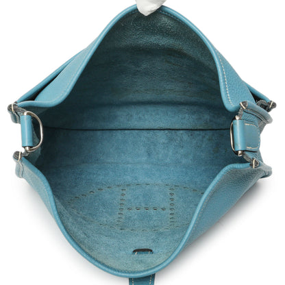 Exclusive Hermes Blue Jean Clemence Evelyne III GM — Alternate View 8