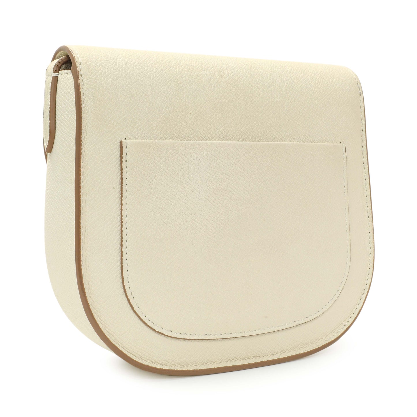 Exclusive Celine Ivory Grained Calfskin Small Trotteur — Back View