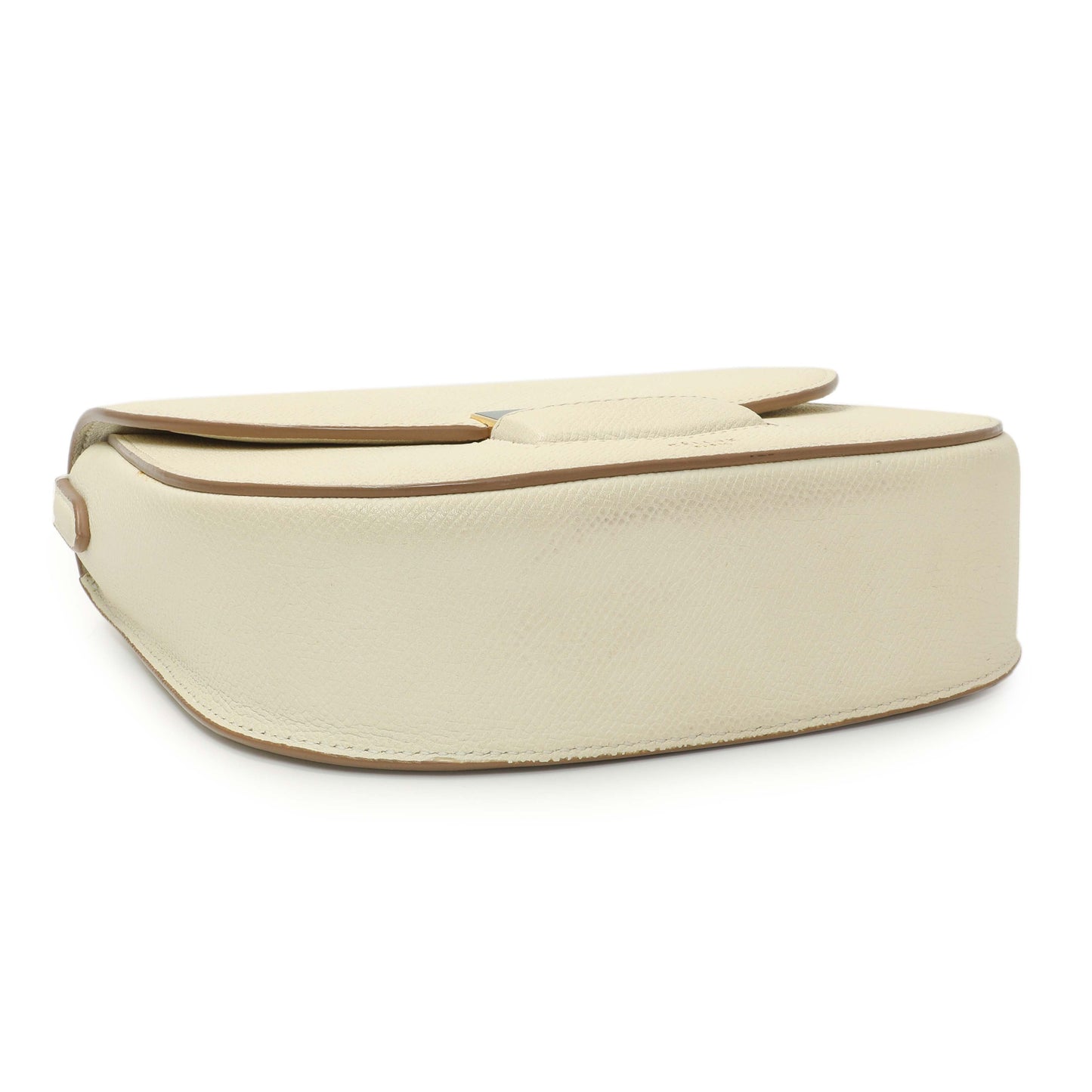Exclusive Celine Ivory Grained Calfskin Small Trotteur — Top View