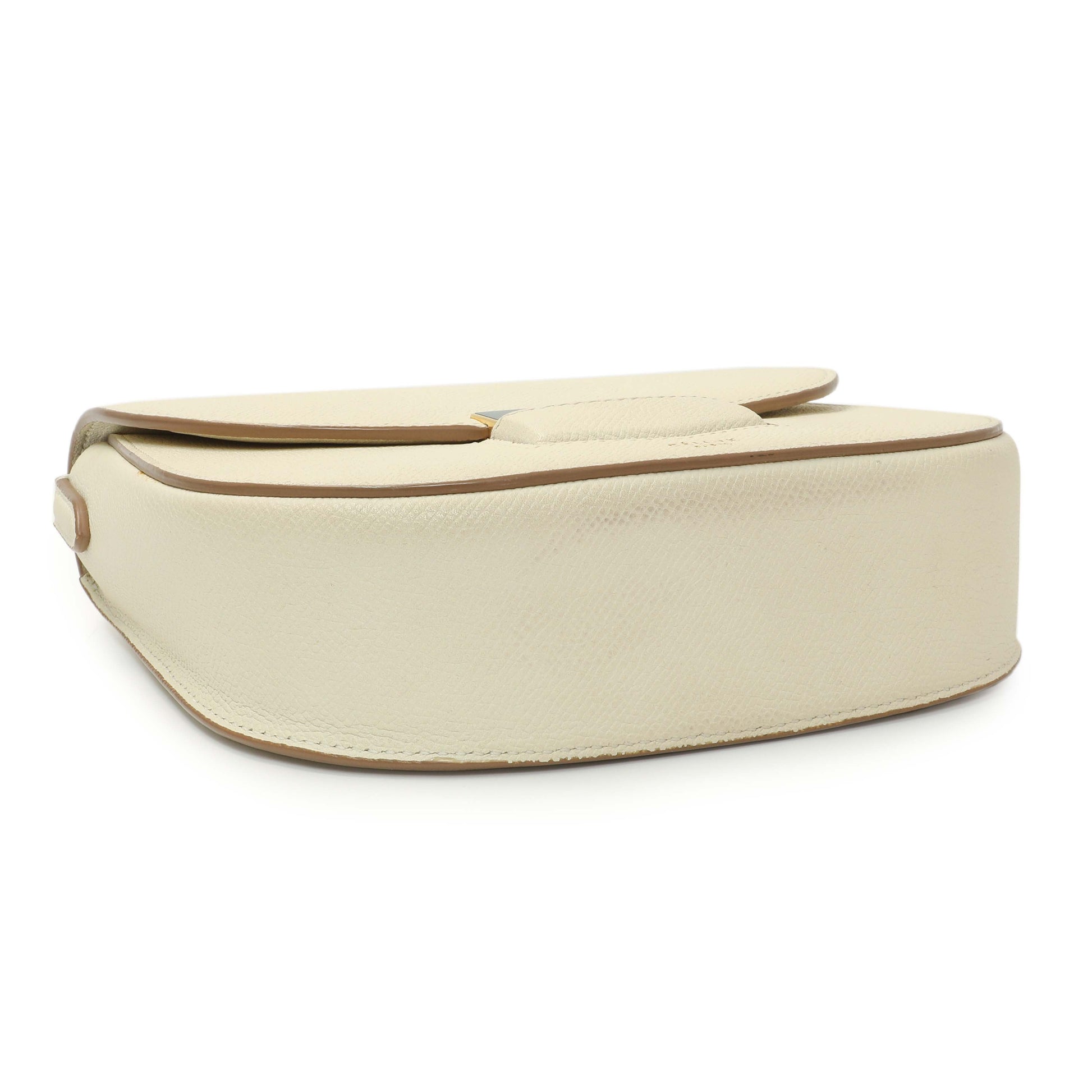 Exclusive Celine Ivory Grained Calfskin Small Trotteur — Top View