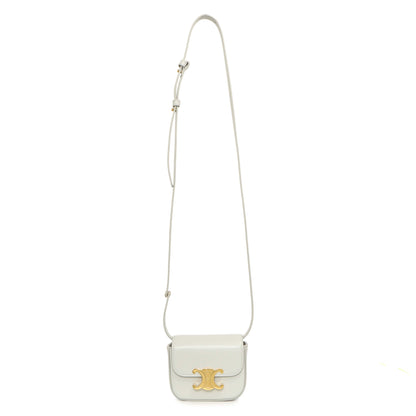 Exclusive Celine Grey Calfskin Mini Claude — Front View