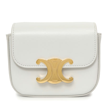 Exclusive Celine Grey Calfskin Mini Claude — Side View