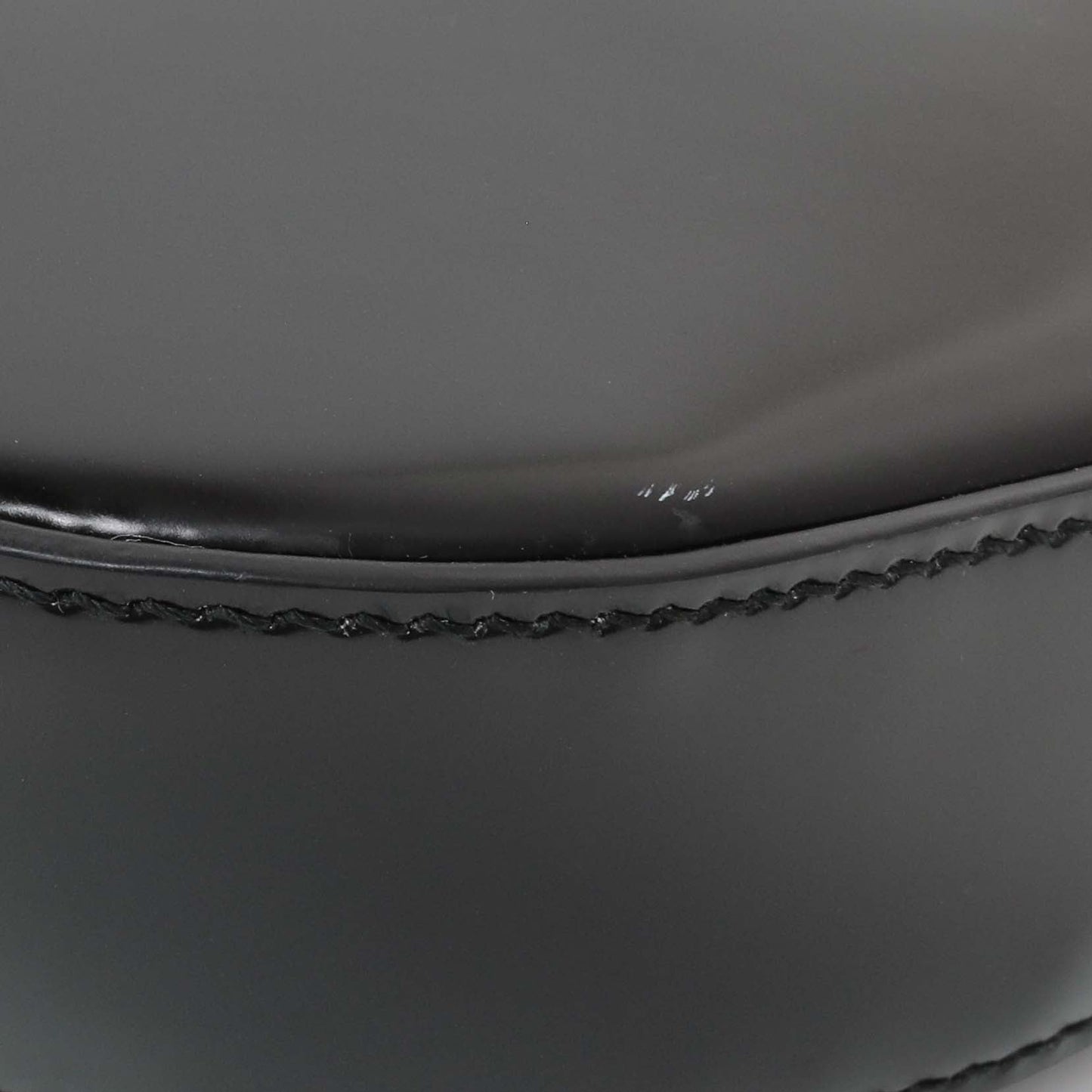 Exclusive Prada Black Floral Spazzolato Cleo Bag — Detail View