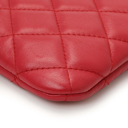 Exclusive Chanel Pink Quilted Lambskin Medium Cosmetic Case — Lifestyle View