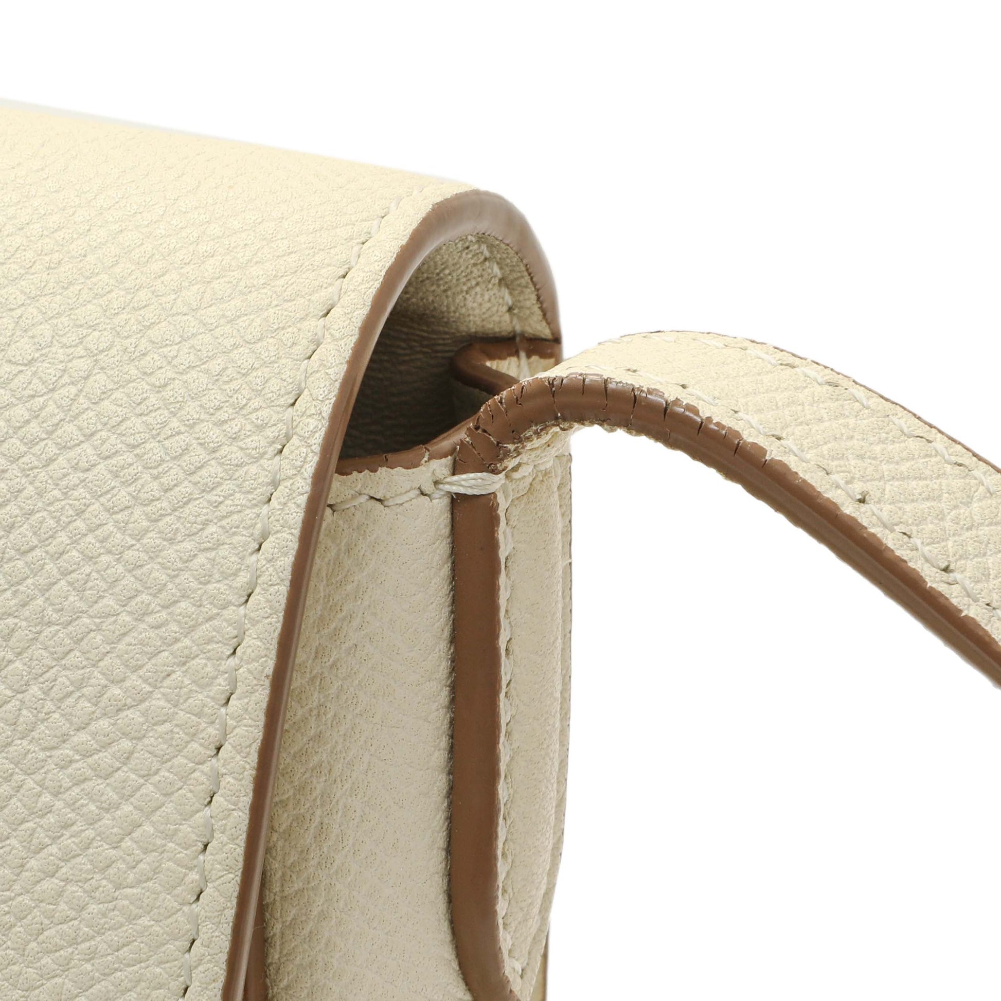 Exclusive Celine Ivory Grained Calfskin Small Trotteur — Alternate View 9