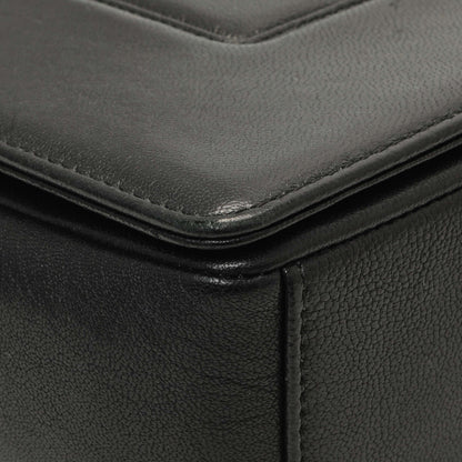 Exclusive Chanel Black Sheepskin Medium Vintage Mademoiselle Flap — Top View