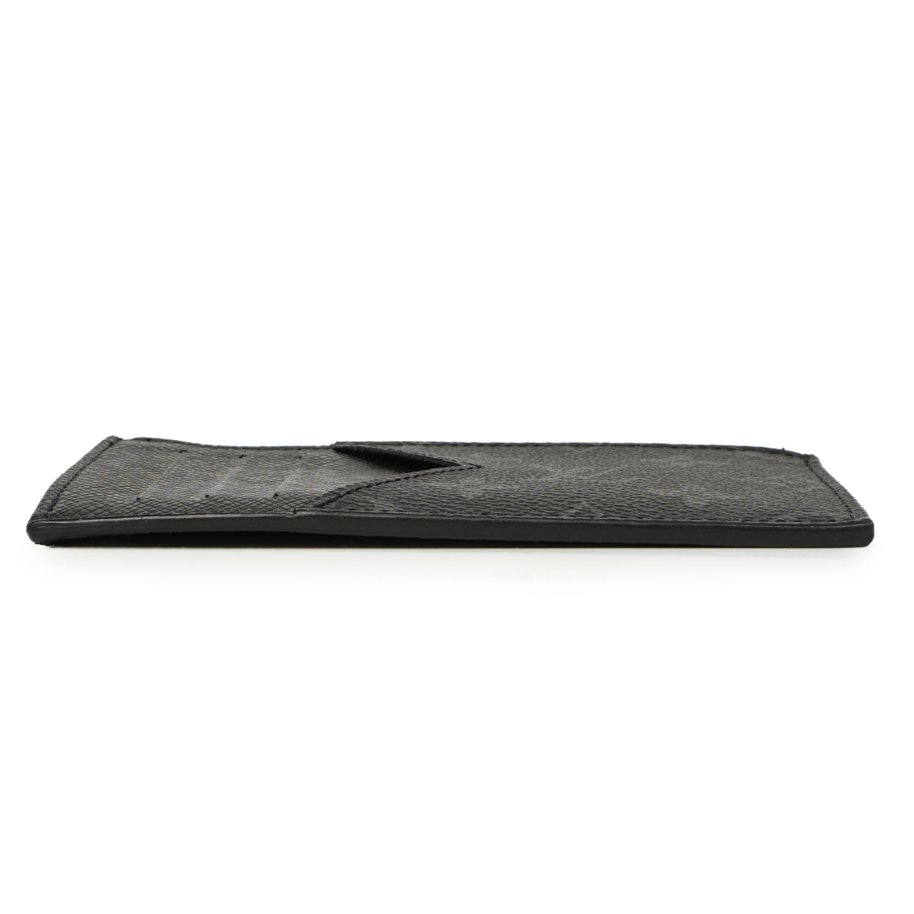 Exclusive Louis Vuitton Monogram Eclipse Taiga Coin Card Holder — Back View