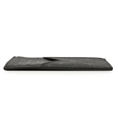 Exclusive Louis Vuitton Monogram Eclipse Taiga Coin Card Holder — Back View