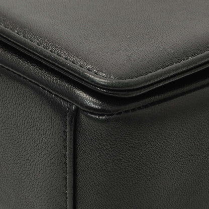 Exclusive Chanel Black Sheepskin Medium Vintage Mademoiselle Flap — Detail View