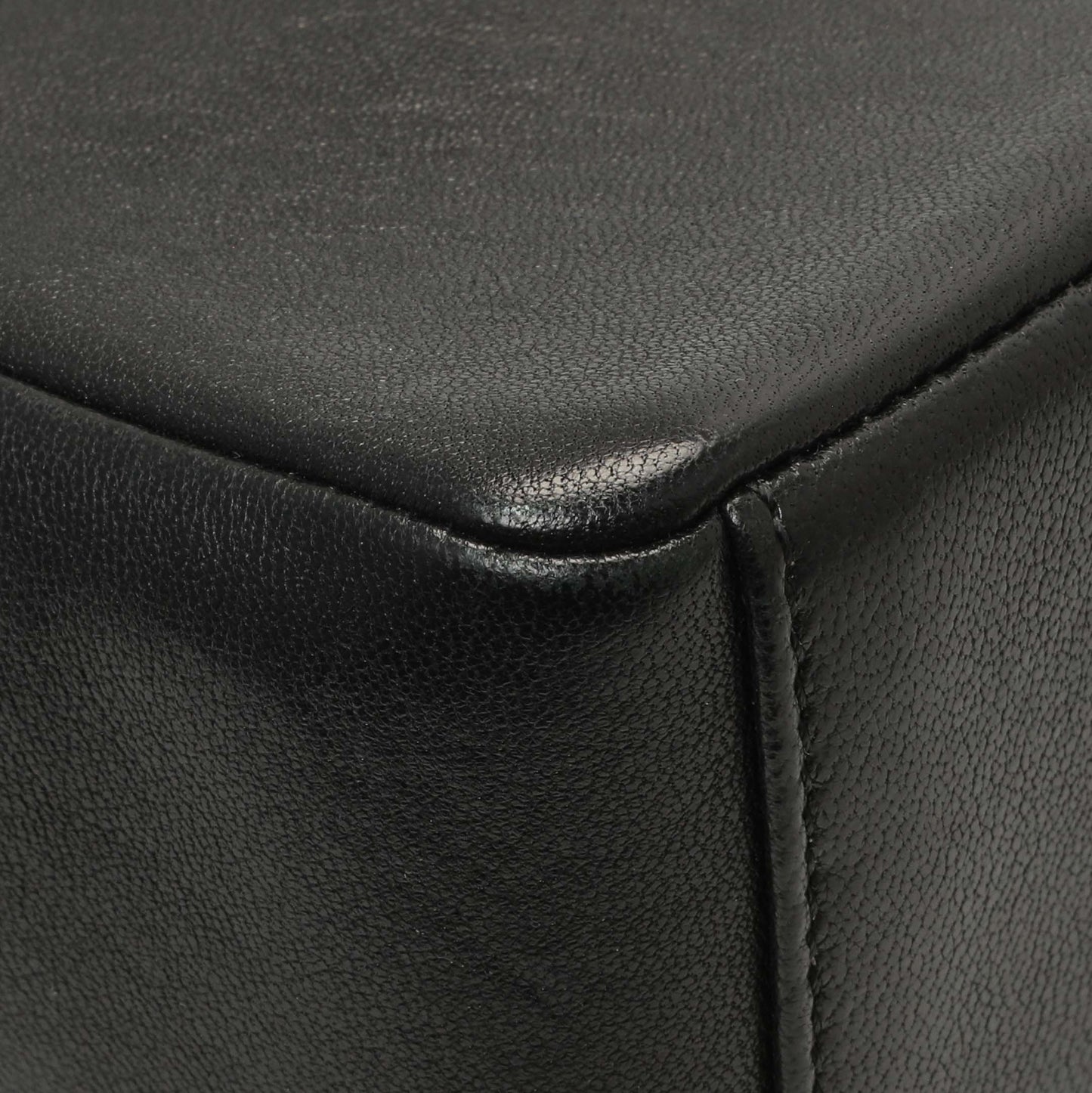 Exclusive Chanel Black Sheepskin Medium Vintage Mademoiselle Flap — Lifestyle View