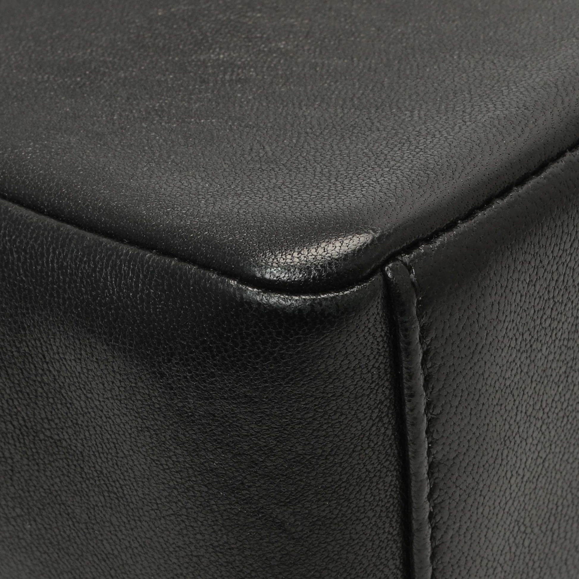 Exclusive Chanel Black Sheepskin Medium Vintage Mademoiselle Flap — Lifestyle View
