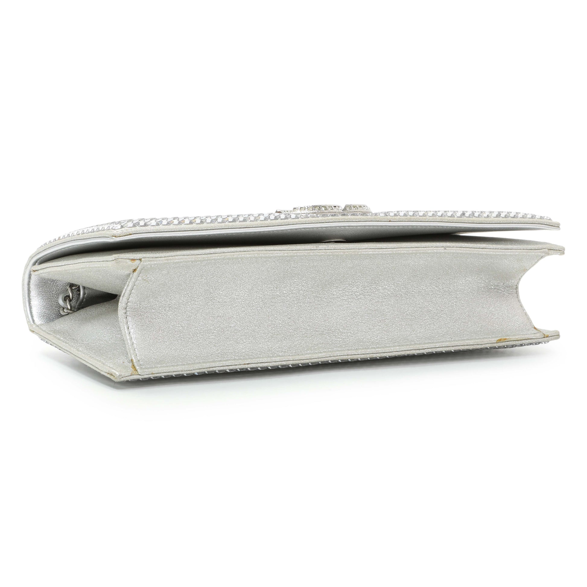 Exclusive Chanel 2015 Cruise Paris-Dubai Strass Crystal East West Clutch — Back View