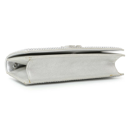 Exclusive Chanel 2015 Cruise Paris-Dubai Strass Crystal East West Clutch — Back View
