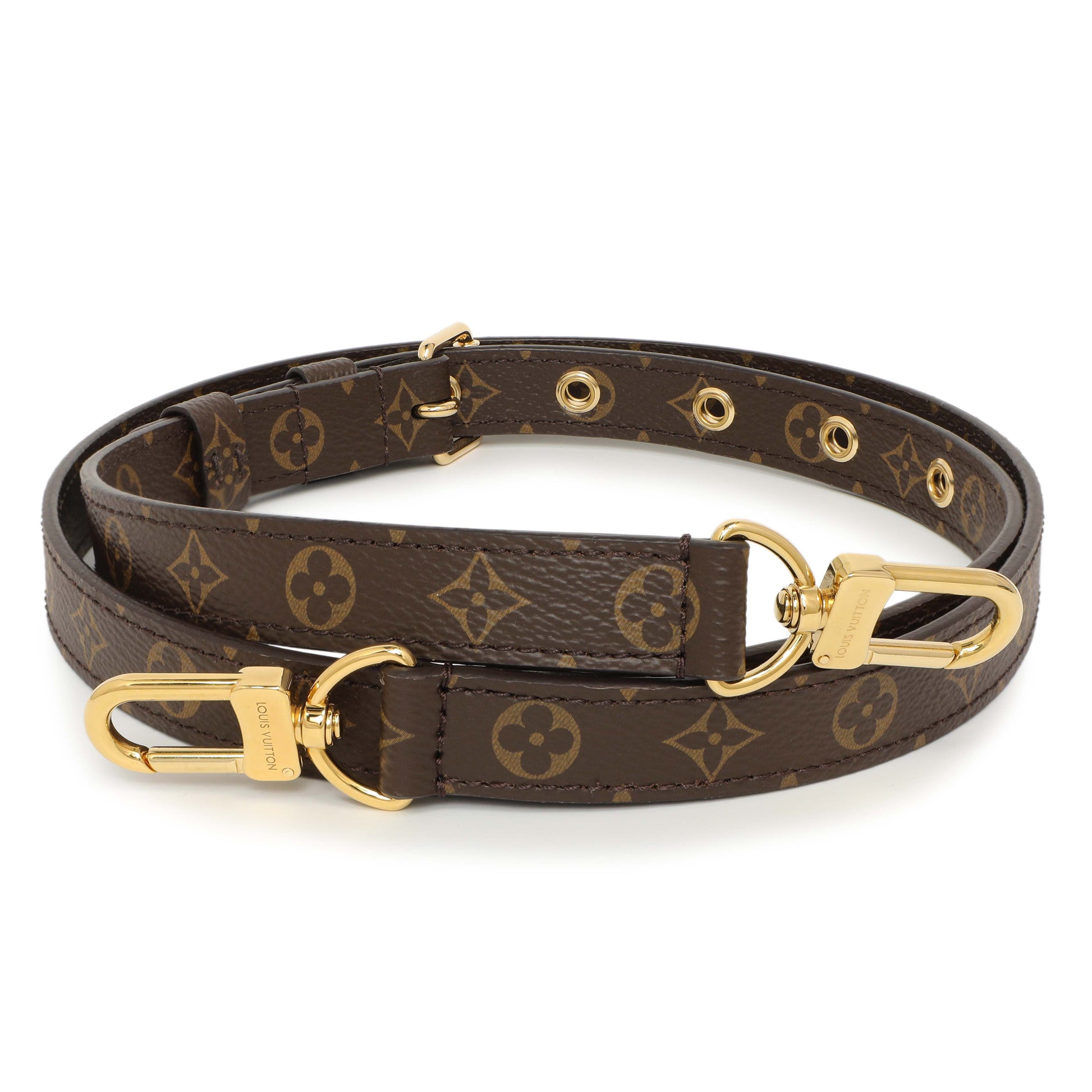 Exclusive Louis Vuitton Monogram 20mm Adjustable Shoulder Strap — Front View