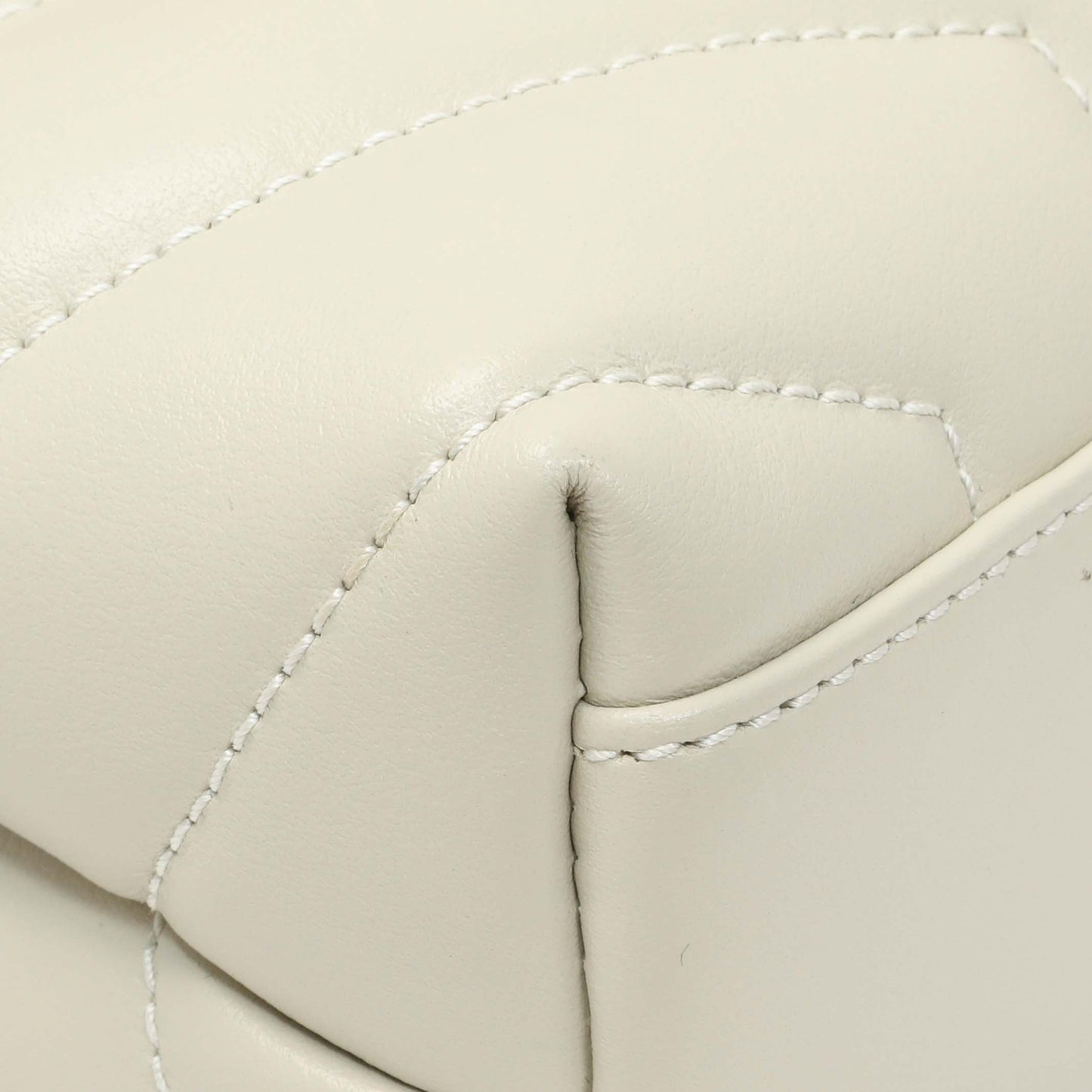 Exclusive Saint Laurent Crema Calfskin Monogram Toy Loulou Crossbody — Top View