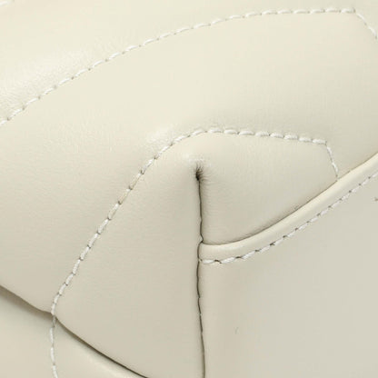 Exclusive Saint Laurent Crema Calfskin Monogram Toy Loulou Crossbody — Top View