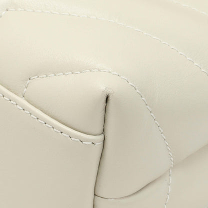 Exclusive Saint Laurent Crema Calfskin Monogram Toy Loulou Crossbody — Detail View