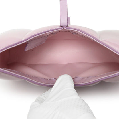 Exclusive Givenchy Lilac Padded Patent Small Cut Out Shoulder Bag — Top View