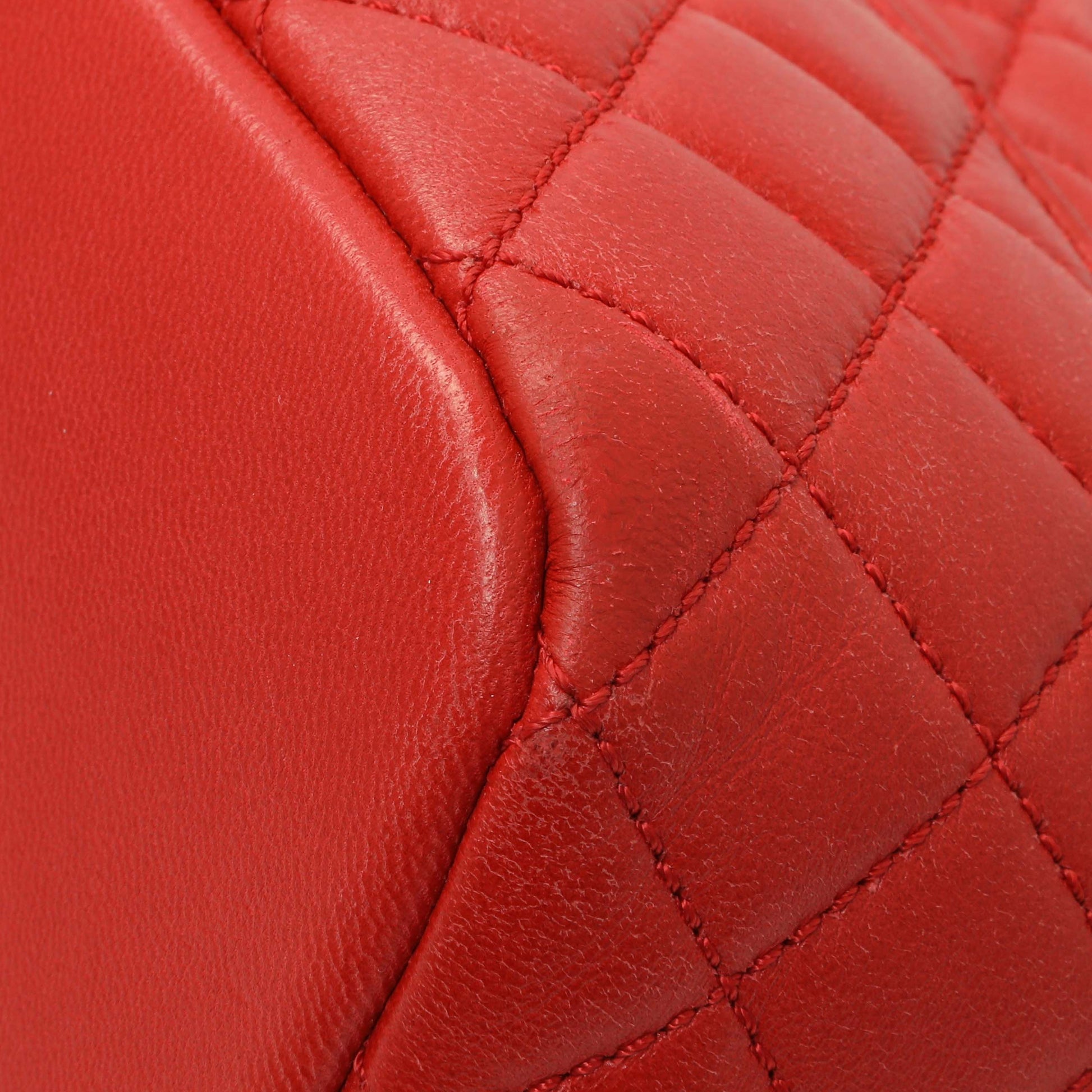 Exclusive Chanel Red Quilted Lambskin Small Hobo — Alternate View 8