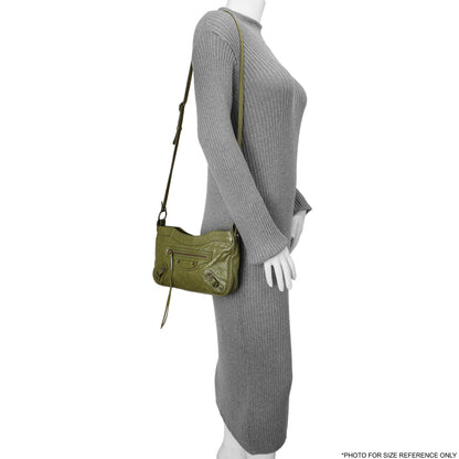 Exclusive Balenciaga Olive Agneau Classic Hip — Alternate View 11