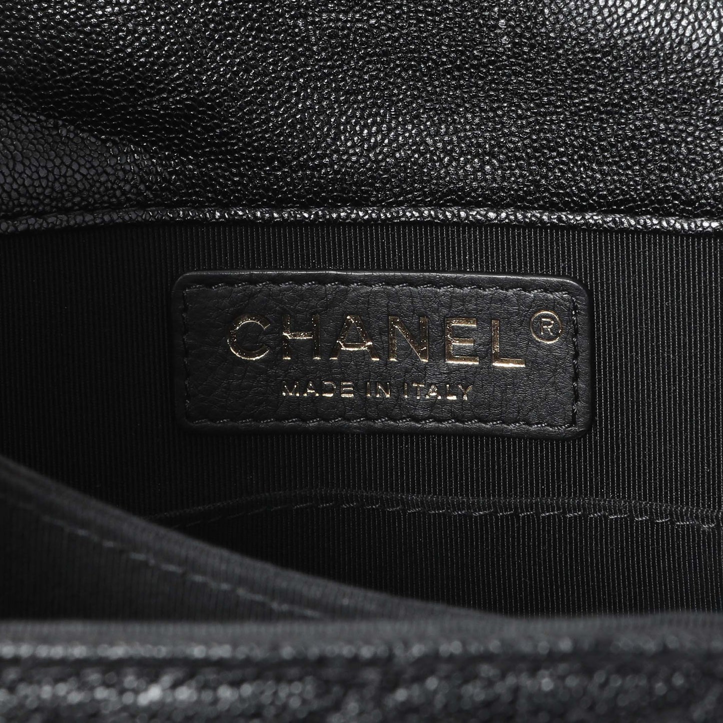 Exclusive Chanel Black North South Boy Flap — Lifestyle View