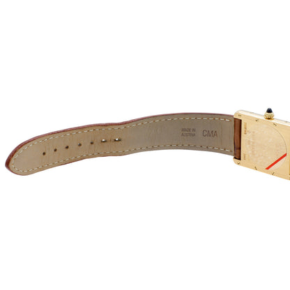 Exclusive Cartier 18K Yellow Gold Tank Louis W1529756 — Top View