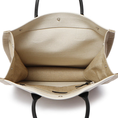 Exclusive Saint Laurent Linen Rive Gauche North South Tote — Alternate View 8