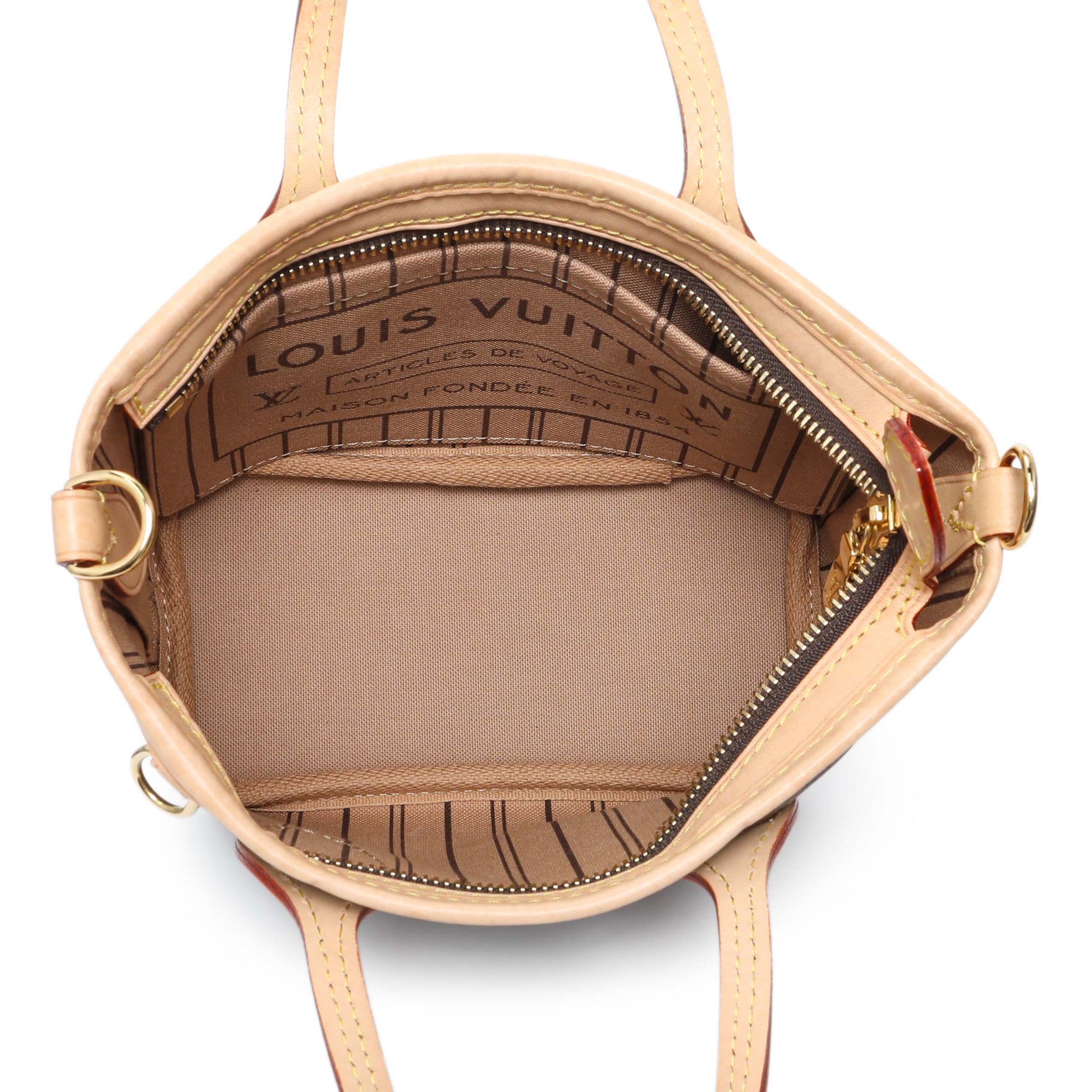 Exclusive Louis Vuitton Monogram Neverfull BB — Top View
