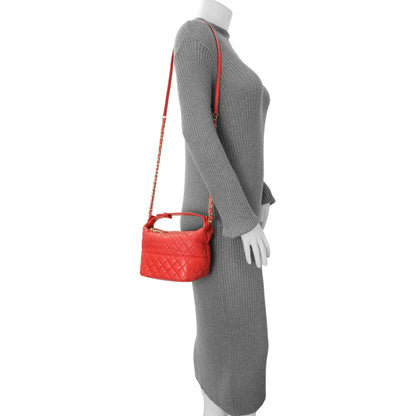 Exclusive Chanel Red Quilted Lambskin Small Hobo — Alternate View 12