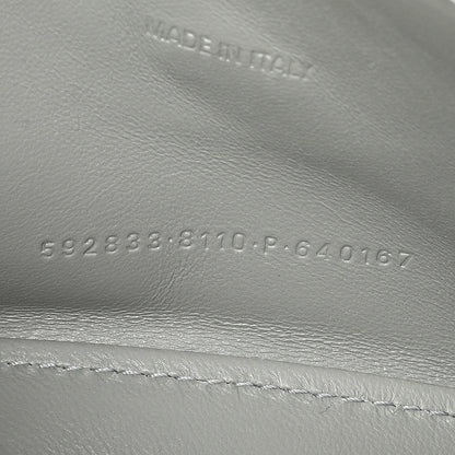 Exclusive Balenciaga Silver Sparkling Fabric Hourglass Top Handle Bag XS — Lifestyle View