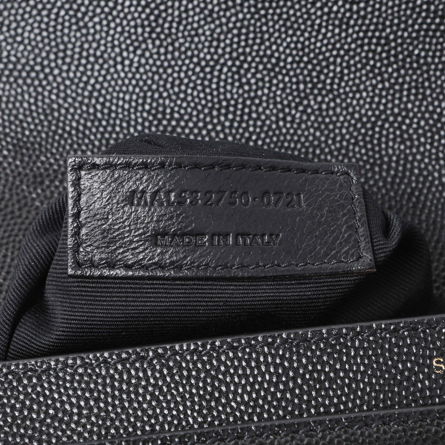 Exclusive Saint Laurent Black Grain De Poudre Monogram Cassandra Clasp Bag — Lifestyle View