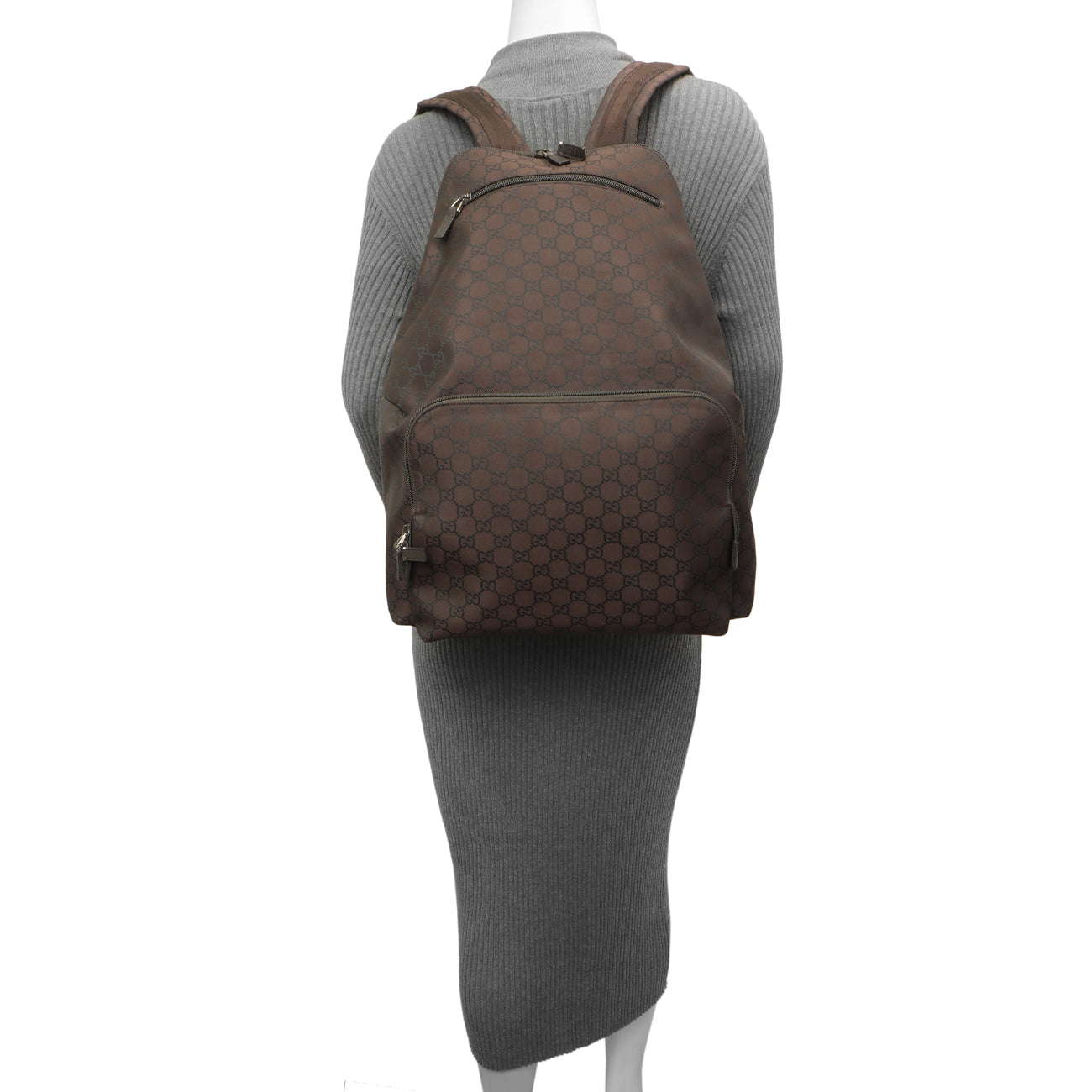 Exclusive Gucci Nylon Monogram Medium Backpack — Alternate View 11