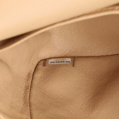 Exclusive Chanel Beige Quilted Caviar Medium Double Flap — Alternate View 10